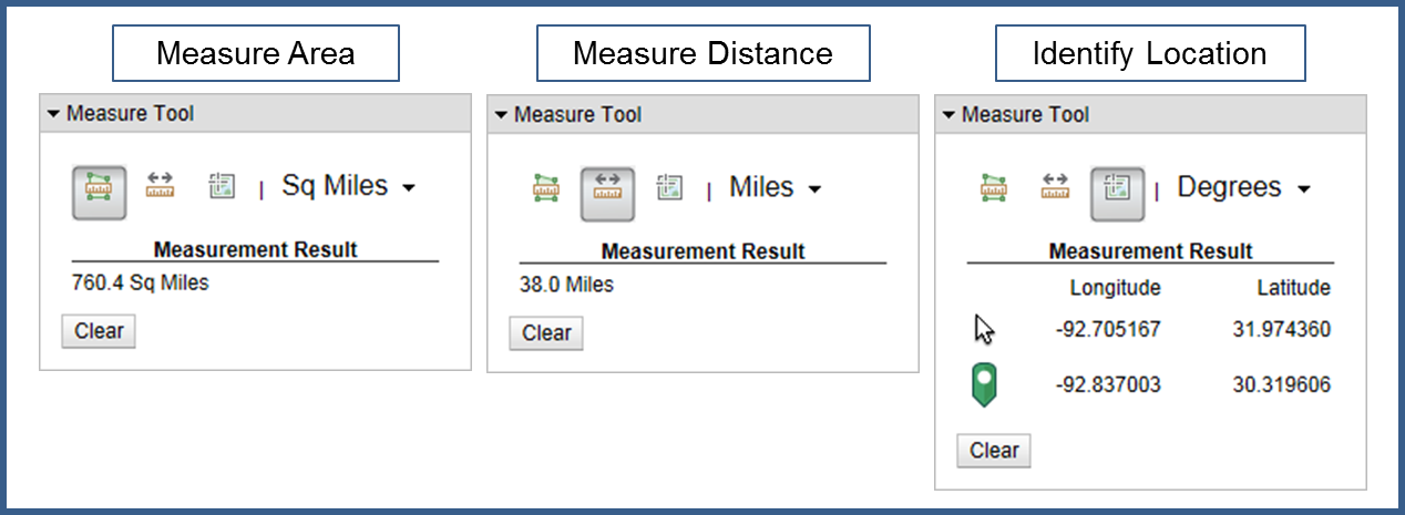 Measure Tool Results