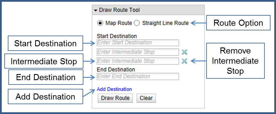 Draw Route Tool